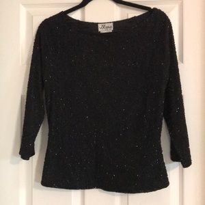 Beautiful vintage 3/4 length beaded top